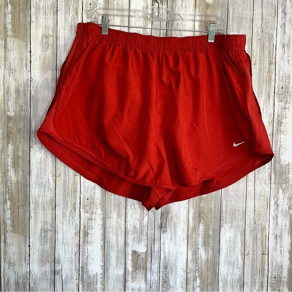 Nike Burnt Orange Tempo Shorts - Picture 1 of 3